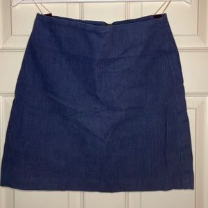 Blue corduroy skirt